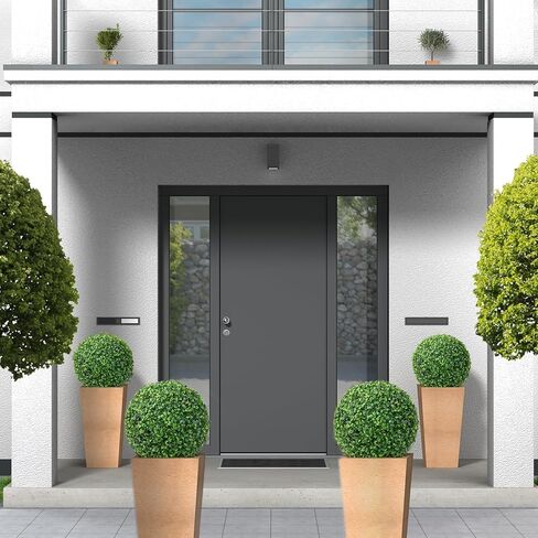 Aboofx 4 Pieces 15.7 inch 3 Layers Artificial Plants Topiary Ball, Faux Greenery Round Boxwood Decorative Balls for Balcony, Front Porch Decor, Outdoor Backyard Garden, Wedding, and Home Decoration in Kuwait