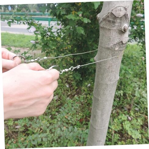 Toddmomy 4pcs Wire Saw Chain Garrote Wire Rope Chainsaw Survival Pocket Chainsaw Specialty Tools Hand Tool Pocket Tools Outdoor Supplies Outdoor Cutting Cable Camping Saws Stainless Steel in Kuwait