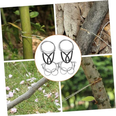 Toddmomy 4pcs Wire Saw Chain Garrote Wire Rope Chainsaw Survival Pocket Chainsaw Specialty Tools Hand Tool Pocket Tools Outdoor Supplies Outdoor Cutting Cable Camping Saws Stainless Steel in Kuwait