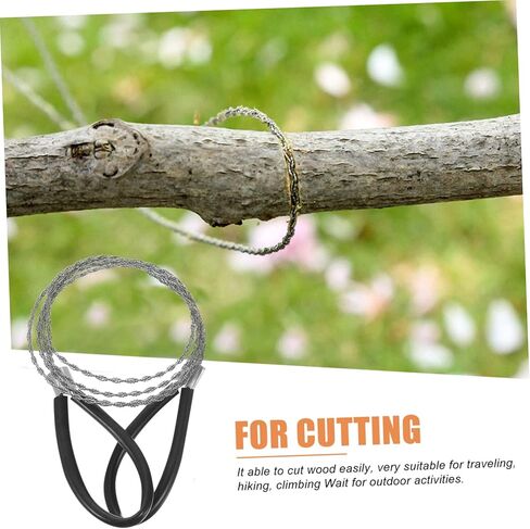 Toddmomy 4pcs Wire Saw Chain Garrote Wire Rope Chainsaw Survival Pocket Chainsaw Specialty Tools Hand Tool Pocket Tools Outdoor Supplies Outdoor Cutting Cable Camping Saws Stainless Steel in Kuwait
