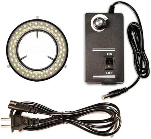 ملحقات المجهر الرقمي 56LED مصباح إضاءة حلقة قابل للتعديل لمجهر تكبير ستيريو in Kuwait