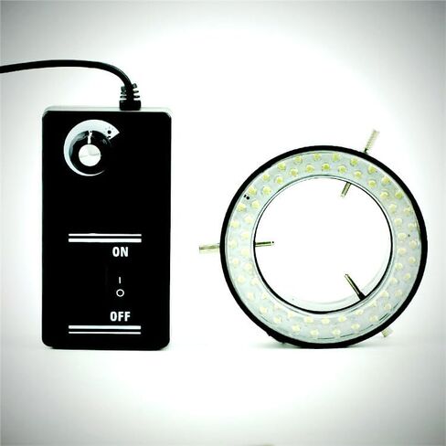 ملحقات المجهر الرقمي 56LED مصباح إضاءة حلقة قابل للتعديل لمجهر تكبير ستيريو in Kuwait