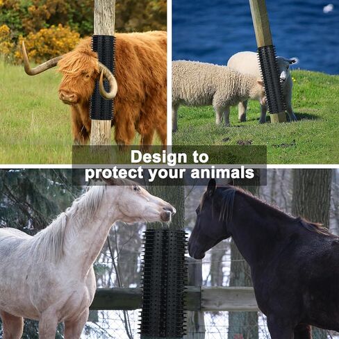 Horse Scratcher Animal Scratchers Cow Brush Full Silicone Massage Brush Kit Soft and Firm Itch Relief Goat Brush 4Pcs Horse Cattle Scratcher in Kuwait