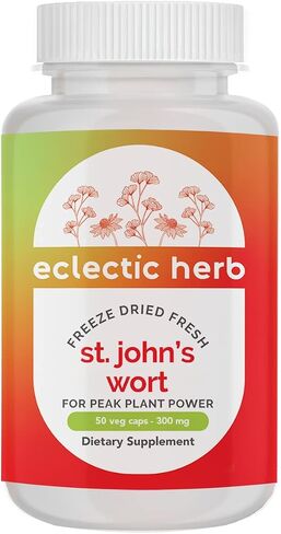 Eclectic St. John's Wort 300 Mg Freeze Dried Vegetables, Pink, 50 Count in Kuwait