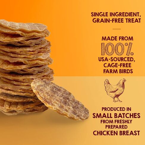 Riley's Chicken Chips for Dogs - USA-Sourced 100% Chicken Breast - 16oz in Kuwait