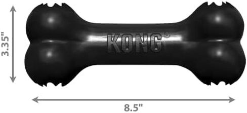 KONG Extreme Goodie Bone, Durable Natural Rubber, Black, for Medium Dogs in Kuwait
