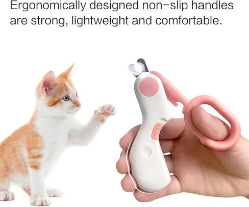 ماكينة قص أظافر الحيوانات الأليفة للقطط والكلاب من بيتجرافيتي مع ضوء LED لتجنب الإفراط في القطع، ماكينة تشذيب أظافر الحيوانات الأليفة الصغيرة مناسبة للمبتدئين، أدوات الحلاقة الاحترافية للعناية بمخالب الحيوانات الصغيرة باللون الأخضر in Kuwait