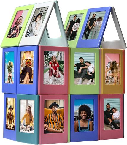 مغناطيس ثلاجة YUESUO لصور بولارويد متعددة الأشكال إطار صورة مغناطيسي 3.3 × 2.5 بوصة بلاستيكي لثلاجة الخزانة المكتبية، 10 قطع in Kuwait