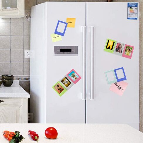 مغناطيس ثلاجة YUESUO لصور بولارويد متعددة الأشكال إطار صورة مغناطيسي 3.3 × 2.5 بوصة بلاستيكي لثلاجة الخزانة المكتبية، 10 قطع in Kuwait