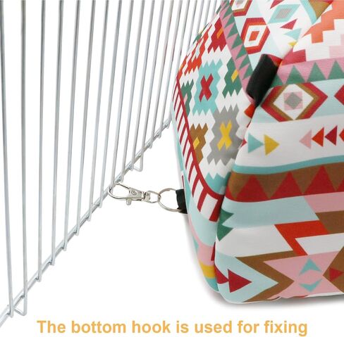 Hamster Tent Bed Winter Warm Hammock Sleeping Bed for Gerbil Rat Sugar Glider Squirrel Hedgehog Small Birds (M, Pink Ethnic) in Saudi Arabia