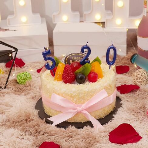 10 قطع شموع عيد ميلاد عدد 0-9 شموع تزيين الكيك اللامعة للحفلات وحفلات الزفاف وخدمة الزجاجات والنوادي الليلية والأطفال والبالغين (ذهبي) in Kuwait