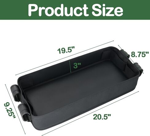 Bandelt Double Sided Stroller Snacks Tray for Wonderfold Wagon W Series Waterproof Kids Toy Placement Faux Leather Sides for Eating and 2 Kid’s Cup Holder (W2 Series) in Kuwait