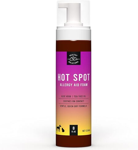 Hot Spot Treatment for Dogs - Anti Itch Foam Spray with Aloe Vera - Veterinarian Formulated Hotspot Formula - Quick-Dry Foam Eliminates Use for Cream & Gels - Made in USA in Kuwait