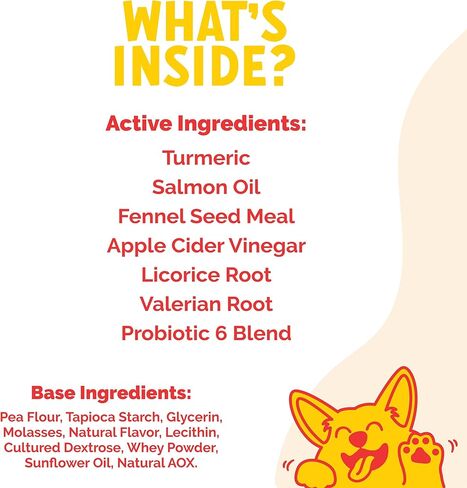 مضغ AllerImmune+ LuckyTail لتخفيف الحساسية الموسمية للكلاب - زيت السلمون والكركم وخل التفاح - بروبيوتيك للكلاب لحكة الجلد - مكمل مضاد للحكة للكلاب - 180 مضغ ناعم in Kuwait