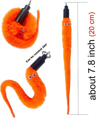 Cat Toy Worm Refills, 15 Pieces Interactive Cat Wand Attachments Worms Toy for Indoor Cats in Kuwait