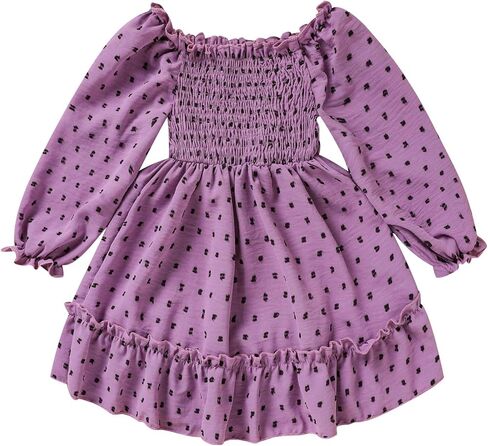 فستان ZOELNIC للفتيات الصغيرات فساتين الخريف والشتاء ملابس وأزياء in Kuwait