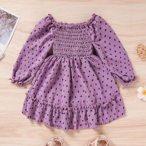 فستان ZOELNIC للفتيات الصغيرات فساتين الخريف والشتاء ملابس وأزياء in Kuwait