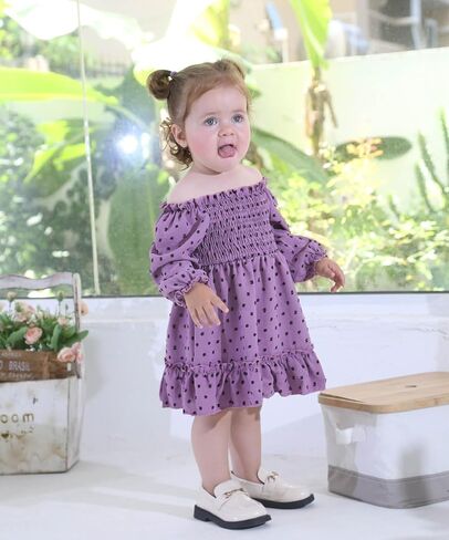 فستان ZOELNIC للفتيات الصغيرات فساتين الخريف والشتاء ملابس وأزياء in Kuwait