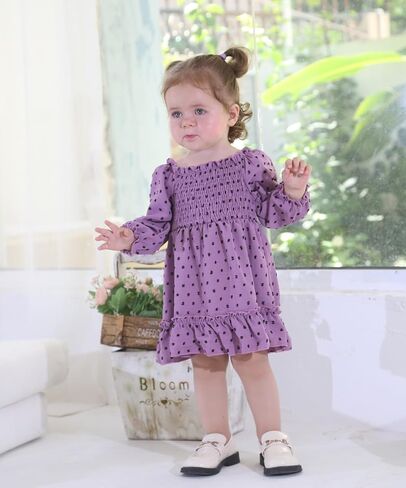 فستان ZOELNIC للفتيات الصغيرات فساتين الخريف والشتاء ملابس وأزياء in Kuwait