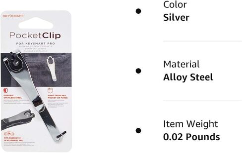 مشبك جيب للحمل العميق من KeySmart - أضف إلى حاملات المفاتيح الملحقة in Kuwait