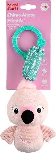 عربة أطفال أو حاملة من القطيفة من برايت ستارتس فلامينجو تشيم ألونج فريندز، للأعمار من 0 أشهر فما فوق in Kuwait