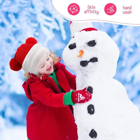 Suhine 4 Pieces Cute Baby Winter Hat Scarf Set Warm Toddler Kids Beanie Hat Scarf Unisex Infant Winter Hat with Neck Warmer for Cold Weather Boys Girls, 4 Colors in Kuwait
