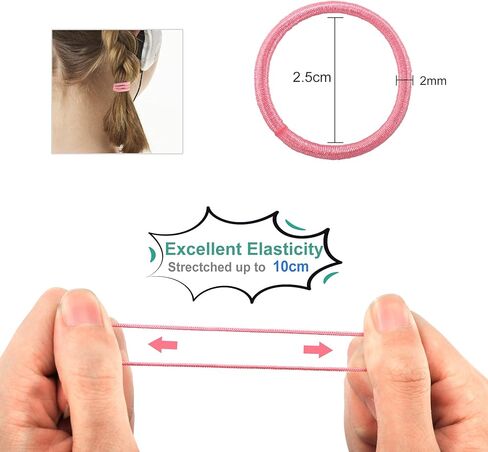 ربطات شعر للفتيات الصغيرات من Tiousoni مكونة من 300 قطعة متعددة الألوان أربطة شعر مرنة للأطفال ربطات شعر صغيرة لأطفال تجعد ربطات شعر للفتيات الصغيرات (القطر 1 بوصة) in Kuwait