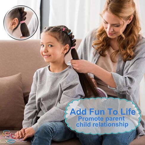 ربطات شعر للفتيات الصغيرات من Tiousoni مكونة من 300 قطعة متعددة الألوان أربطة شعر مرنة للأطفال ربطات شعر صغيرة لأطفال تجعد ربطات شعر للفتيات الصغيرات (القطر 1 بوصة) in Kuwait
