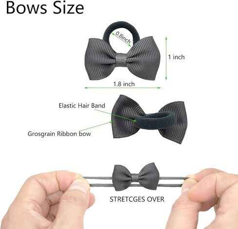 80 قطعة من ربطات شعر الأطفال من Yxiang، ربطات شعر صغيرة مقاس 5.08 سم، حامل ذيل حصان مرن، شريط شعر صغير للفتيات الصغيرات والأطفال في أزواج (40 لونًا) in Kuwait