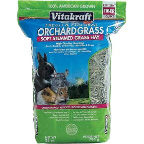 Vitakraft Orchard Grass, Premium Soft Stemmed Hay, 100% American Grown, 28 Ounce Resealable Bag in Kuwait