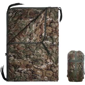 Camo Poncho Liner, Army Blanket, Military Sleeping Bag, with A Compression Carrying Bag, for Traveling, Hiking, Camping, Outdoor Survival, Car Blanket in Saudi Arabia