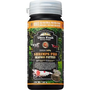 Ultra Fresh Shrimp Food, All Natrual Ingredients, High Protein, Rich in Vitamins for Crystal Shrimp, Caridina Shrimp and Small Tropical Shrimp 2.04oz