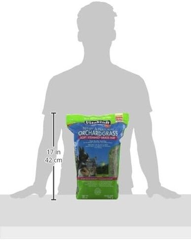 Vitakraft Orchard Grass, Premium Soft Stemmed Hay, 100% American Grown, 28 Ounce Resealable Bag in Saudi Arabia