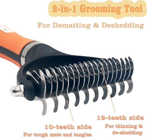 مقصات تقليم أظافر الكلاب والقطط من دوكلوم للمبتدئين، مشط فرشاة إزالة تساقط الحيوانات الأليفة للحيوانات الأليفة ذات الشعر الطويل، أداة فك تشابك الشعر الآمنة للشعر غير اللامع، 3 عبوات من أدوات الحلاقة الاحترافية للجرو والقطط in Kuwait