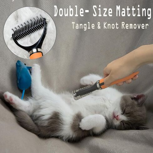 مقصات تقليم أظافر الكلاب والقطط من دوكلوم للمبتدئين، مشط فرشاة إزالة تساقط الحيوانات الأليفة للحيوانات الأليفة ذات الشعر الطويل، أداة فك تشابك الشعر الآمنة للشعر غير اللامع، 3 عبوات من أدوات الحلاقة الاحترافية للجرو والقطط in Kuwait