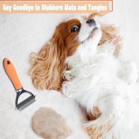 مقصات تقليم أظافر الكلاب والقطط من دوكلوم للمبتدئين، مشط فرشاة إزالة تساقط الحيوانات الأليفة للحيوانات الأليفة ذات الشعر الطويل، أداة فك تشابك الشعر الآمنة للشعر غير اللامع، 3 عبوات من أدوات الحلاقة الاحترافية للجرو والقطط in Kuwait