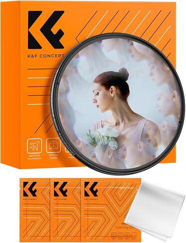 K&F Concept 82mm Kaleidoscope Filter, Special Effects Filter Prism Crystal Glass with Multi Refraction Subjects for Camera Lens in Saudi Arabia