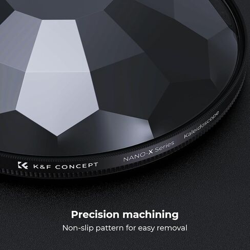 K&F Concept 82mm Kaleidoscope Filter, Special Effects Filter Prism Crystal Glass with Multi Refraction Subjects for Camera Lens in Saudi Arabia