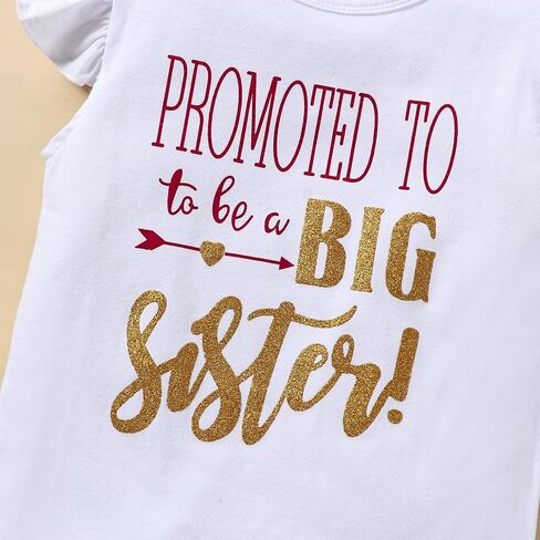 Toddler Kids Baby Girls Girls Big Sister Outfits Long Sleeve T-Shirt Tank Top Dot Mesh Tutu 2PCS kirt Set in Saudi Arabia