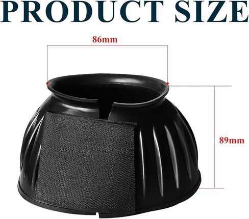 زوج واحد من جزمة الجرس للخيول من زد زد باي، حذاء مطاطي كبير لحماية الحصان مع 10 قطع اربطة بلاستيكية in Kuwait