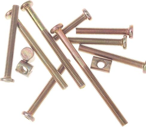 سبرايت ساينس طقم براغي ومسامير لسرير الاطفال مقاس 16 ملم و20 ملم و30 ملم و40 ملم و45 ملم و50 ملم و55 ملم و70 ملم و75 ملم و85 ملم وصواميل اسطوانية للاثاث وسرير بطابقين in Kuwait