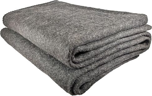 EPG Extra Large Wool Blanket with Zippered Bag | Warm, Comfortable, Stylish, Military | XL Queen/King - 72 x 92 in, 80% Wool, 5.35 lbs | Camping, Outdoor, Bedding, Emergency, Survival, Cabin, RV in Saudi Arabia