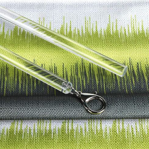2 Pack Curtain Pull Rod with Metal Snap Push Wand for Drapery and Grommet Curtains 1/2 Inch Wide (Aluminum, 40 Inch) in Saudi Arabia