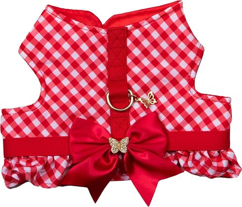 Dolly Doggy Parton Dog Harnesses and Leash/Collar Set Collection, Pink Spoiled Harness with Flounce, Small in Kuwait