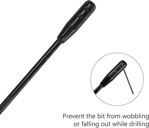 HUAALIUCHE Flex Bit 54-Inch Extension, Flex Shank Installer Drill Bit Extension, 1/4-Inch by 54-Inch with Wrench Key for Added Drill Bit Length for Drilling Between Walls or Several Rafters in Kuwait