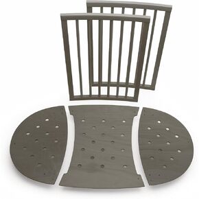 ملحق سرير Stokke Sleepi باللون الرمادي الضبابي - تحويل سرير Sleepi Mini إلى سرير Sleepi - مناسب للأطفال حتى سن 3 سنوات - تباع المرتبة بشكل منفصل - يمتد السرير إلى 50 بوصة