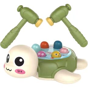 KAMINRUN Interactive Whack A Mole Game, Whack a Mole Pounding Hammering Game - Early Development Toy for Toddler, Learning, Active, Fun Gift Boys and Girls, 2 Hammers Included in Kuwait