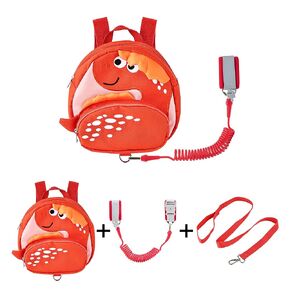 JIANBAO Dinosaur Toddler Backpacks with Leashes Anti Lost Wrist Link for 3 to 5 Years Kids Girls Boys Safety (Dinosaur, Black)