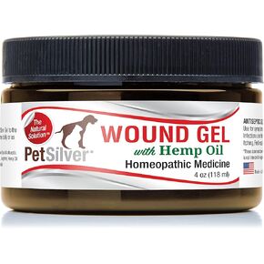 جل الجروح PetSilver مع مركب AG21 وزيت القنب | مخلبي فضة 200 جزء في المليون | الكلاب والقطط | الجروح | النقاط الساخنة | حكة | تهيجات الجلد | بيرنز | طفح جلدي | القروح | الإغاثة المثلية | 4 أوقيات in Kuwait
