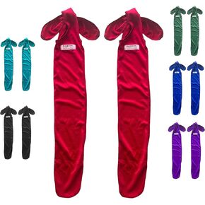 Majestic Ally Lycra Tail Bag for Horses - to Keep The Tail Clean and Protected - Set of 2 (Black) in Saudi Arabia